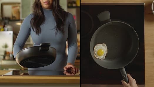 Frigideira Antiaderente com tampa, 24 cm, iCook video